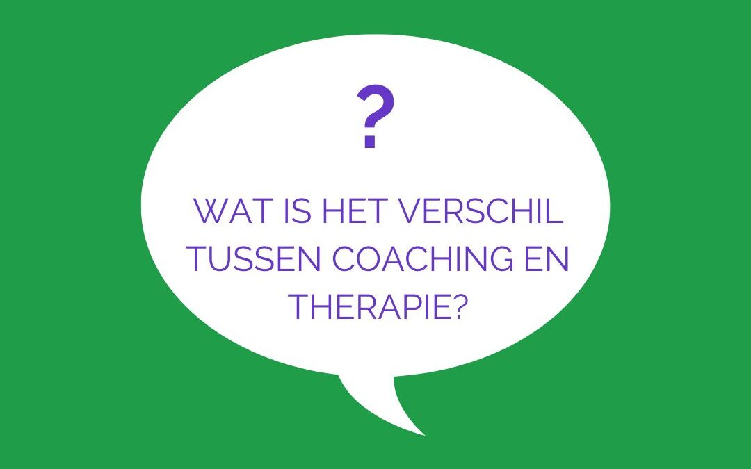 Wat is het verschil tussen (kinder)coaching en (kinder)therapie?